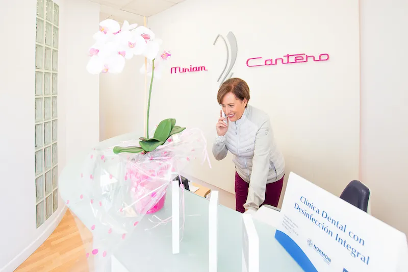 Recepción de la Clínica Dental Miriam Cantero